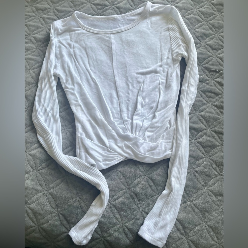 White Alo Cover Long Sleeved Top